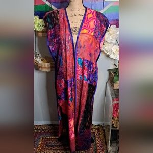 Vtg Maggie Shepherd Made in Australia Patchwork Duster SZ M (Fits up to a Large)